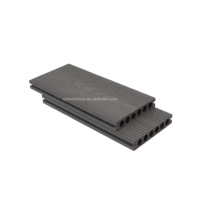 Planche de terrasse extérieure en WPC 1.5 Gen Co-extrusion, moderne, imperméable, creuse, gris clair, pour jardin, garantie 5 ans