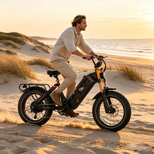 Venta al por mayor de fábrica: Bicicleta eléctrica eAhora Juliet Pro con motor de 250W, siete velocidades, neumáticos anchos de acero para playa y nieve. - Product Image 5