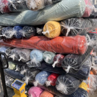 ANONO - Lots de surplus directement des fabricants - Tissu tricoté teint en polyester et coton pour T-shirts et textiles