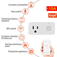 Prise intelligente WiFi Zigbee PC 15A, prise intelligente Tuya, utilisation industrielle et hospitalière américaine, télécommande sans fil