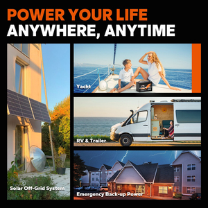แบตเตอรี่ลิเธียมไอรอนฟอสเฟต LFP แบบชาร์จได้ 12V 24V 50Ah 100Ah 200Ah 300Ah 400Ah สำหรับเก็บพลังงานแสงอาทิตย์ทางทะเล - Product Image 6