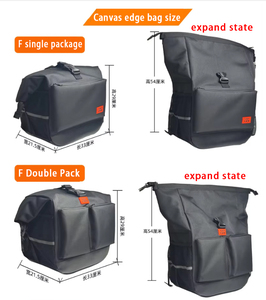 Alforjas de Motocicleta de Fibra de Carbono Premium para Chinchilla 350 con Montaje de Liberación Rápida y Borde de Lona Impermeable - Product Image 2