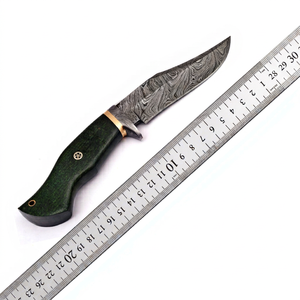 Cuchillo de Caza Táctico Multifuncional de Acero de Damasco con Punta de Clip, Hecho a Mano, de Alta Calidad, OEM/ODM, Venta Caliente - Product Image 1