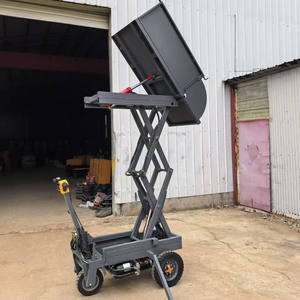 Carretilla Elevadora Eléctrica Autodescargable Hidráulica de 3 Ruedas, <span class=keywords><strong>Mini</strong></span> Camión Volquete Eléctrico para Construcción/Jardinería - Product Image 4