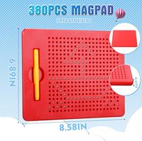 Planche à dessin magnétique pour enfants avec perles et stylet magnétique Montessori tablette magnétique jouet Art jouet de voyage éducatif