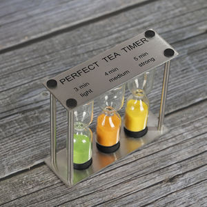 Timer per Tè in Metallo Perfetto 3 4 5 <span class=keywords><strong>Minuti</strong></span> <span class=keywords><strong>Tre</strong></span> in Uno Clessidra per Preparazione del Tè - Product Image 2