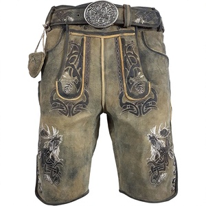 Disfraz de Lederhosen Corto de Cuero Sintético para Hombre, Estilo Bávaro, para Oktoberfest, Festival Alemán de la Cerveza, Cosplay, Fiesta - Product Image 1