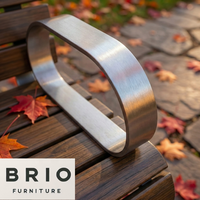 Banc en plastique anti-corrosion pour parcs, rues et espaces publics, mobilier d'extérieur commercial durable, banc de parc avec dossier