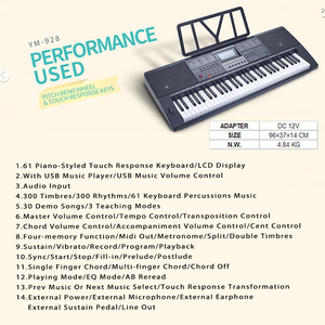 <span class=keywords><strong>Teclado</strong></span> electrónico de 61 teclas <span class=keywords><strong>para</strong></span> principiantes, órgano electrónico OEM de fábrica <span class=keywords><strong>para</strong></span> piano - Product Image 2