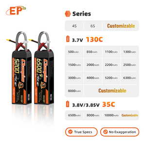 EP Estuche rígido Lipo Batería Drone Piezas y accesorios para Rc Car 1/7 FPV UAV Paquete de batería de iones de litio de 15 pulgadas Batería Nmc con TRX - Product Image 3