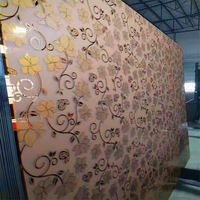 Lámina de Vidrio Decorativo Sólido con Patrón Karatachi, Aqualite Mislite, Transparente y Bronceado, de 3mm, 4mm y 5mm, con Alta Transmitancia de Luz para Construcción