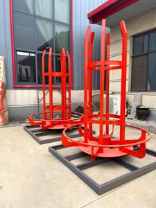 Support vertical en acier pour barres d'armature avec équipement auxiliaire de freinage pour machine de découpe et de pliage CNC - Product Image 5