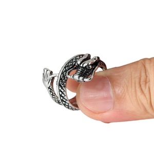 Yunnique – bague Dragon en or pour hommes, style Punk, bijoux du zodiaque animal, cadeau - Product Image 3