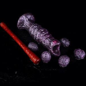 Fantasy Ovipositor With Spike Hollow Anal Plug Manual Laying Egg Butt <b>Dildo</b> for Women Vaginal Stimulation Adult Toy for 18+ - Product Image 4