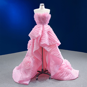 RSM67567 2022 Nouvelles Robes de Soirée Sexy et Élégantes Rose à Traîne pour Femme - Product Image 1