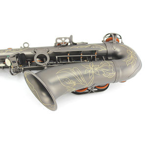 Sassofono Contralto in Mib Antiruggine per Intrattenimento, Corpo in Ottone, Finitura Nera Opaca Placcata Nichel, Stile Antico, Testata in Bachelite, <span class=keywords><strong>Sax</strong></span> EB - Product Image 5