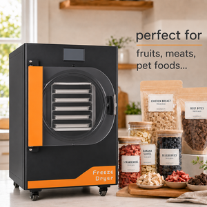 Bomba de engranajes para liofilizador automático de grado profesional 110V, uso comercial, procesamiento de alimentos, fabricación de dulces y alimentos para mascotas, acero inoxidable SUS304 - Product Image 1