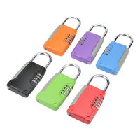 Boîte de verrouillage de voyage portable Mini coffre-fort avec code étui de sécurité antivol étanche avec chaîne amovible pour hôtel de voiture