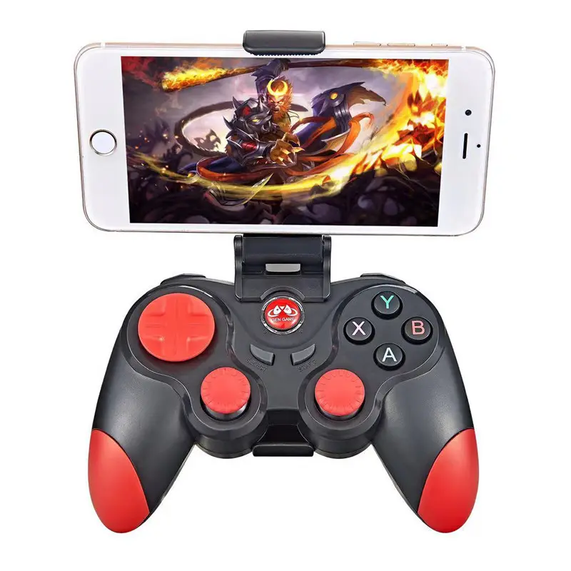 Mobile Phone Stand Game Control Usb Joystick Wireless BT Video Game Controller Gamepad For Pubg Ps3 IOS PC Android TV Iphone
