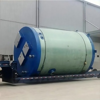Station de relevage des eaux usées souterraine préfabriquée intégrée 20000L/H FRP Double pompe PLC Moteur robuste 380V