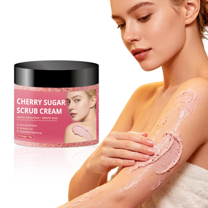 Exfoliante Suave <span class=keywords><strong>de</strong></span> Cereza con Azúcar, Sal Marina y Azúcar <span class=keywords><strong>de</strong></span> <span class=keywords><strong>Caña</strong></span>, Doble Exfoliación, Hidratante para Piel Sensible, No Irritante - Product Image 2