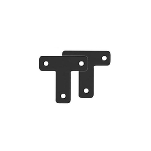 Attelle droite en acier inoxydable Attelle plate noire Bretelles d'angle droites Supports droits Plaques <span class=keywords><strong>de</strong></span> réparation droites plates en métal - Product Image 4