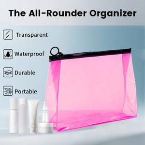 Wholesale Custom Zipper Cosmetic Pouch <b>Bag</b> Waterproof Travel <b>Makeup</b> <b>Brush</b> <b>Bags</b> Custom Logo PVC Clear Cosmetic <b>Bags</b> for Women - Product Image 4
