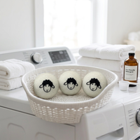 Custom <strong>Best</strong> <strong>Selling</strong> Organic Wool Laundry Balls Soften Clothes Fast Dry Laundry Balls