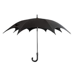 Parapluie créatif anti-UV noir, tendance, pour fête, soleil, pluie, voyage, décoration, rétro, dentelle, imperméable, en pongé, ouverture automatique, impression personnalisée - Product Image 1