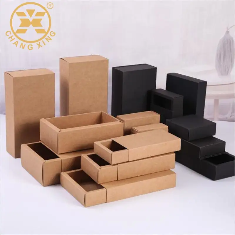 Boîte Rangement कागज Emballage एन Personnalises लोगो Boîte एक Bijoux Tiroirs क्राफ्ट Biodegradable Coffrets बक्से