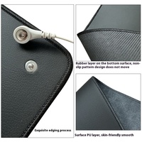 Coussin en cuir pliable pour le sommeil et la relaxation au bureau, avec câble anti-emmêlement et prise OEM, kit de mise à la terre pour bureau, tapis de mise à la terre