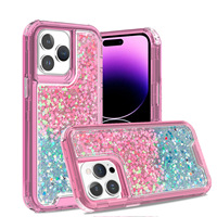 Coque de téléphone triple colle pailletée pour Tecno Spark Go 2024/Spark 20/Spark20C/Smart8/Hot 40i coque de téléphone hybride antichoc à trois couches