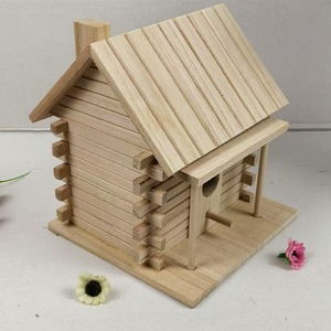Casa de Madera para Pájaros, Nido Rectangular de Pino, Duradero, Accesorio para Jardín Exterior, para Loros y Mascotas - Product Image 2