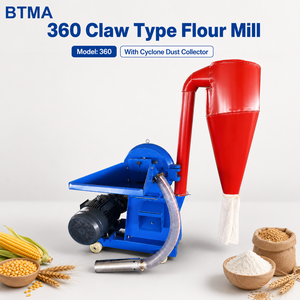 Moulin à farine BTMA 360 de type griffe, entièrement automatique, haute efficacité, nouveau modèle, pour maïs, blé, <span class=keywords><strong>céréales</strong></span>, avec séparateur cyclonique et broyeur - Product Image 1