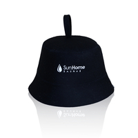 Póngase un gorro de sauna de lana pura tan oscuro como la medianoche y deje que el calor rebunezca como si nunca hubiera sido posible.