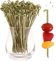 Brochettes jetables en bambou écologiques, résistantes à la chaleur, antiadhésives, plus de 12 pièces, Ecoware