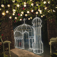 Luces LED Decorativas 2D de Estilo Victoriano para Exteriores, para Decoración del Hogar, Bodas y Fiestas