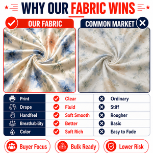 Tissu tissé en satin d'acétate de <span class=keywords><strong>soie</strong></span> épais en polyester imprimé numériquement personnalisable pour robe - Product Image 3