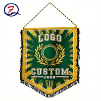 Benutzer definierte Logo Mini doppelseitige Fußball Fußball Club Fans Austausch hängende Flagge Banner Wimpel