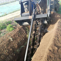 Zanjadora Hidráulica de Cadena Montada en Tractor con Punta de Bala para Excavación de Zanjas, Riego Agrícola y Colocación de Tuberías/Cables