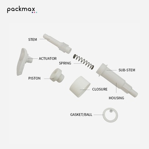 Ingot-shaped head, threaded switch, 32-tooth built-in PP lotion <b>pump</b> head for conditioner, <b>shampoo</b> & shower gel - Product Image 6