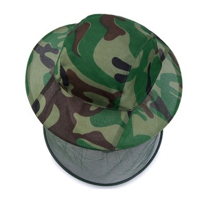 2 uds supervivencia al aire libre Anti Mosquito Bug Bee insecto malla sombrero cabeza cara proteger red cubierta viaje Camping Protector Camping sombrero - Product Image 4