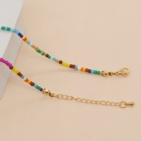 Go2boho Collier Bohème d'Été Coloré avec Perles d'Eau Douce pour Femme, Bijoux de Mode Faits à la Main, Accessoires Boho, Collier de Perles Miyuki