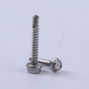 Vite autoforante a testa bombata con rondella esagonale in acciaio inox 410 per lamiera o <span class=keywords><strong>legno</strong></span> - Product Image 3