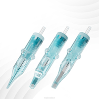 Cartouche d'aiguilles jetables en acier inoxydable renforcé de marque OEM pour tatouage corporel, sourcils et lèvres