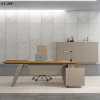 Table de direction haut de gamme de bureau de directeur minimaliste moderne Offre Spéciale avec un design unique en bois de noyer
