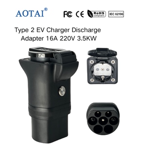 Adaptador de Descarga para Cargador de Vehículos Eléctricos AOTAI Tipo 2 a Schuko con Interruptor para Estación de Carga Tipo 2 - Product Image 3