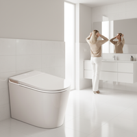 WC intelligent de luxe avec siège chauffant, sanitaire, automatique, monobloc, à poser au sol