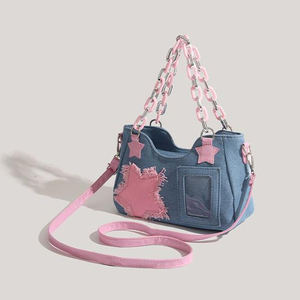 Sacs à main à bandoulière personnalisés de haute qualité pour femmes sac à bandoulière en jean - Product Image 1