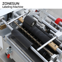 ZONESUN ZS-JTB10 semi-automatique verre en plastique bouteilles rondes en conserve pot de nourriture étain colle humide étiqueteuse pour étiquette en papier